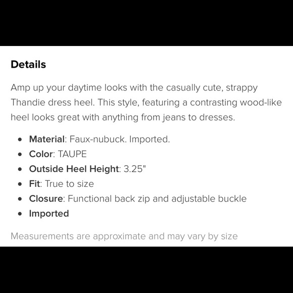 Beautiful taupe caged heeled sandal only S 10 left - Picture 7 of 15